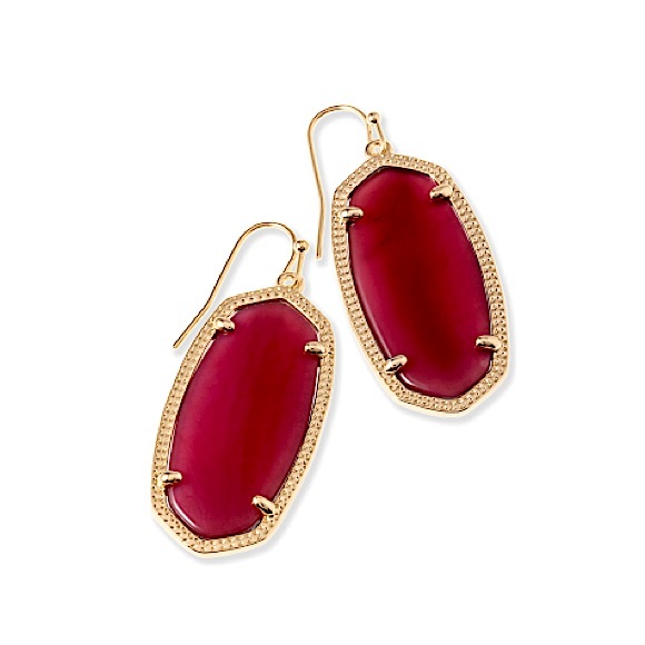 Maroon kendra scott earrings Clearance